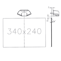 LED kentekenverlichting | 12-36v | volt 50cm. kabel | MK-1600