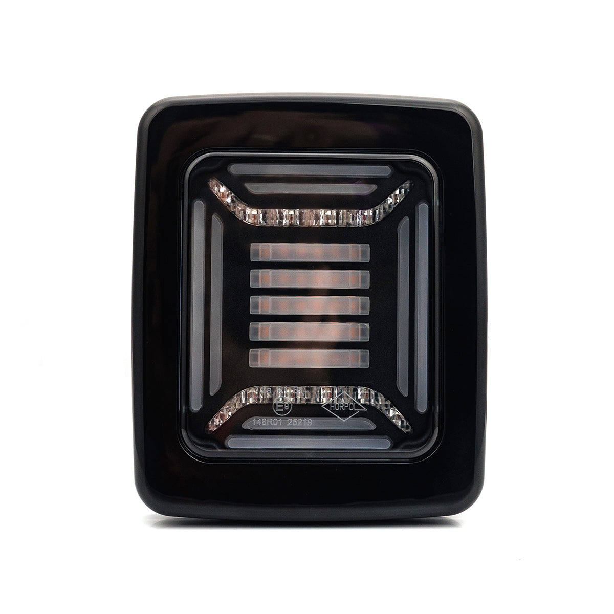 LED achterlicht | black | 12-24v | 100cm kabel | H+V montage