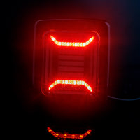 LED achterlicht | black | 12-24v | 100cm kabel | H+V montage
