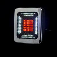 LED mist-achteruitijlicht | chrome | 12-24v | 100cm kabel