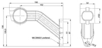 LED breedtelamp rechts, schuine steel 12-36V Superseal | M10BV-702RWA-SS