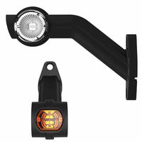 LED breedtelamp rechts, schuine steel 12-36V Superseal | M10BV-702RWA-SS
