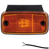 LED markeringslicht amber | 12-24v | 50cm. kabel | M10MV-650A