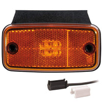 LED markeringslicht amber | 12-36v | 1,5mm². connector | M10MV-670A