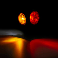 LED Breedtelamp links rood/wit/amber 12-24v 0,5m+1,5mm² con