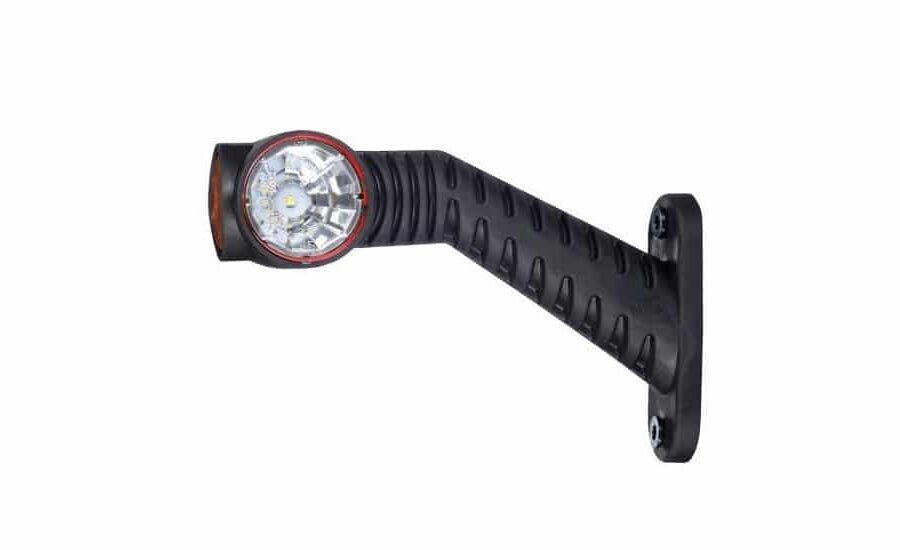 Rechts | LED breedtelamp | rood-wit-amber | 12-24v | 50cm. kabel | MB-4892RWA