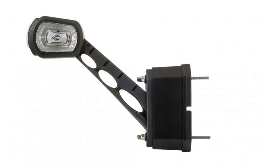LED breedtelamp rechts met alarm rood-wit-amber 12-24v | MBA-2762RWA