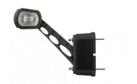 LED breedtelamp rechts met alarm rood-wit-amber 12-24v | MBA-2762RWA