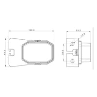 LED markeringslicht amber | 12-24v | 50cm. kabel | MV-2750A