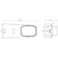 LED markeringslicht wit | 12-24v | 50cm. kabel | MV-2770W