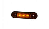 LED markeringslicht amber met beugel | 12-24v | 50cm. kabel | MV-4300A
