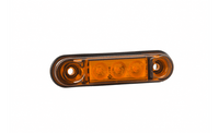 LED markeringslicht amber met beugel | 12-24v | 50cm. kabel | MV-4300A
