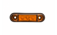 LED markeringslicht amber met beugel | 12-24v | 50cm. kabel | MV-4300A