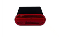 LED markeringslicht rood met beugel | 12-24v | 50cm. kabel | MV-5050R