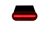 LED markeringslicht rood met beugel | 12-24v | 50cm. kabel | MV-5050R