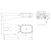 LED markeringslicht amber | 12-24v | schuif connector | MV-5790A
