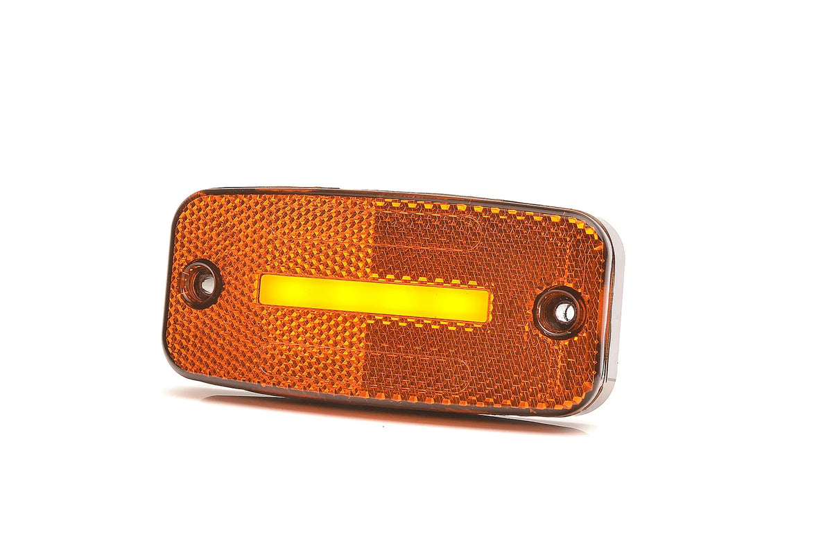 LED ADR mark.licht amber incl knipperlicht 12-24v 22cm kabel