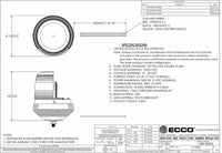 LED zwaailamp amber | 12-24v | 1-bouts conisch 400-serie | R65 | V11051