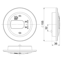 LED mist-achteruitrijlicht rechts 120mm inbouw 12-24v 1,5m. | VC-2932