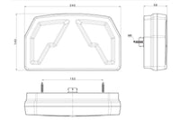 LED neon achterlicht links 12-24v - 6-PIN's
