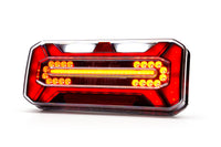LED achterlicht Black links | 12-24v | 7-Pin's AMP