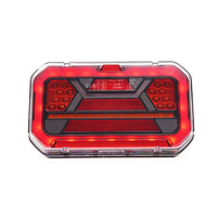 LED Achterlicht Black rechts + k.licht 12-24v 7-PIN's