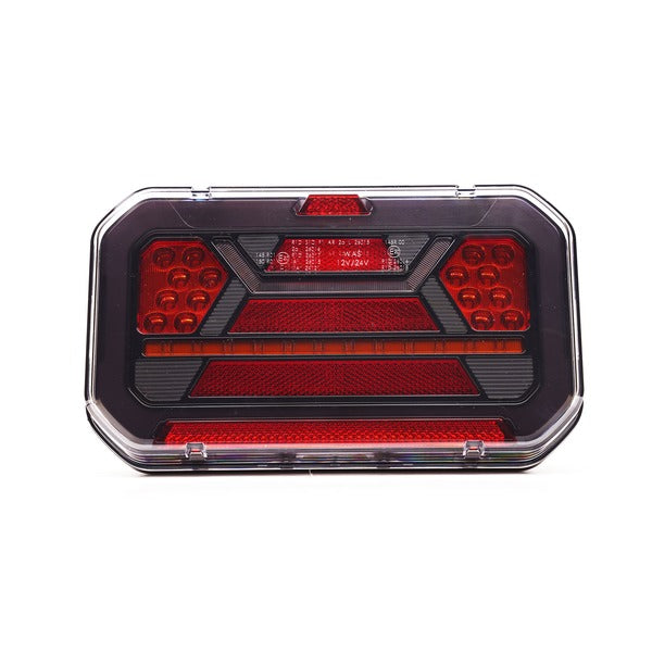LED Achterlicht Black rechts + k.licht 12-24v 7-PIN's