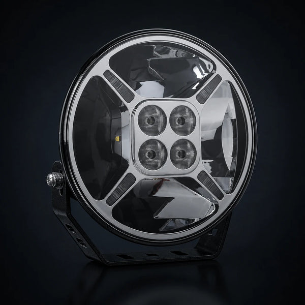 LED verstraler chrome met dagrijverlichting | 12.000 lumen | 9-36v | WD-80120C.1