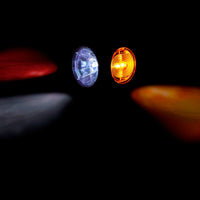 LED dark breedtelamp rood-wit-amber 12-24v 50cm kabel