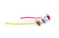 LED markeerlicht amber 12-24v 15cm. kabel