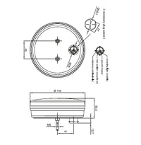 LED mistlicht met achterlicht | 12-36v | 5-PIN | V10C2-810B5