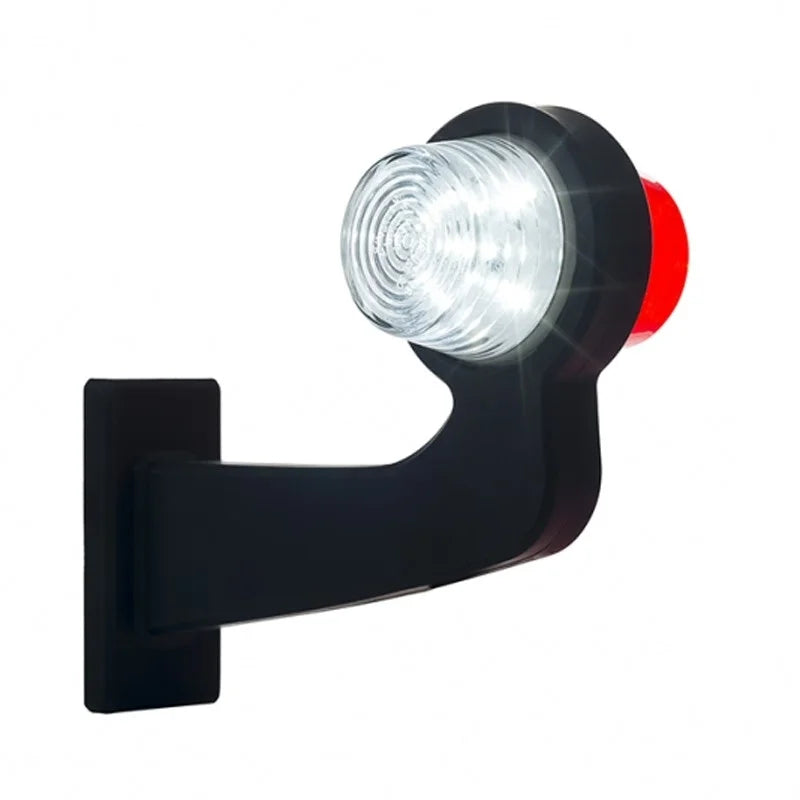 rechts | LED pendellamp | haakse steel | heldere lens | 12-24v | MB-1012RW
