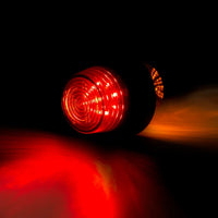 LED dark pendellamp links, haakse steel, 12-24v, 50cm kabel