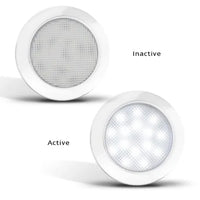Ultraplatte LED interieurverlichting | chroom | 12v | koud wit licht | 7515C