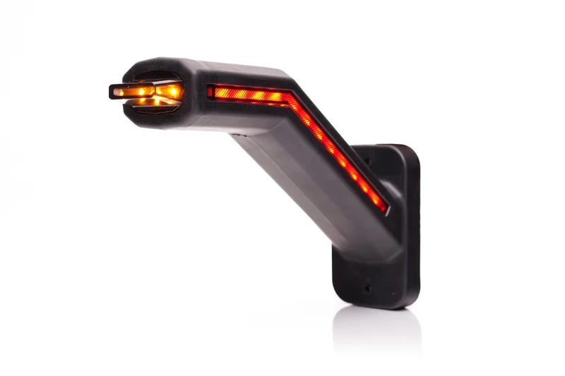 LED breedtelamp links excl. knipperlicht, dark lens 12-24v