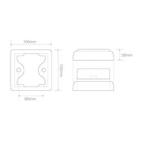 LED mistlicht met zwarte rand | 12-24v | 40cm. kabel | 80FME