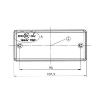 LED 3de remlicht 12-24v | V3R-108