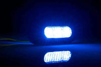 R65 LED flitser 3 LED's Blauw 10 - 30V | S10F3200B