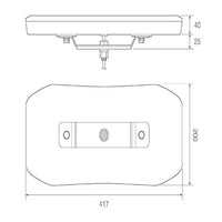 LED zwaailampbalk | R65 | 417mm | 10-30v | EQBT417R65A