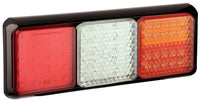 LED achterlicht met zwarte rand | 12-24v | 40cm. kabel | 100BSTIWFMRE