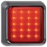LED mistlicht met zwarte rand | 12-24v | 40cm. kabel | 100FME