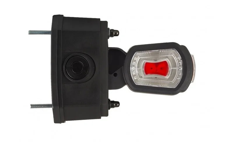 LED breedtelamp rechts met alarm rood-wit-amber 12-24v | MBA-2702RWA