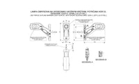 LED breedtelamp links rood-wit-amber 12-24v 50cm kabel | MB-3631RWA
