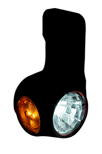 LED breedtelamp links rood-wit-amber 12-24v 60cm kabel