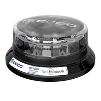 LED R65 Zwaailamp 12-24v Amber-transparant-CISPR-IP69K-3-Bouts | EB5102CA