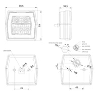 LED achteruitrijlamp met achterlicht | 12-36v | 100cm. kabel | V10C2-770