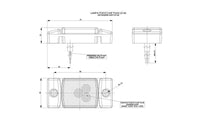 LED markeringslicht rood | 12-24v | 50cm. kabel | MV-4140R