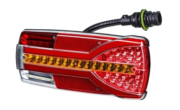 Rechts | LED achterlicht dynamisch knipperlicht | 12-24v | 7-PIN AMP | V14C7-952B7