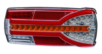 Rechts | LED achterlicht dynamisch knipperlicht en kentekenlicht | 12-24v | 7-PIN | V14C7-912B7