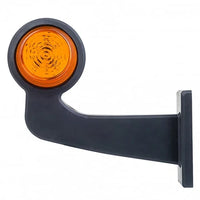 LED pendellamp amber | haakse steel | heldere lens | 12-24v | MB-1013A